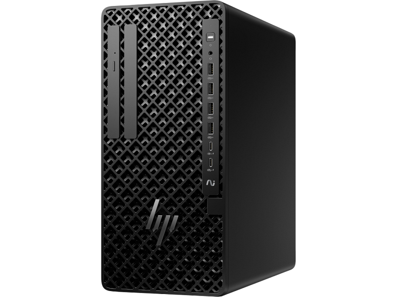 Off center shot of the front of the HP Z1 Tower G1i.