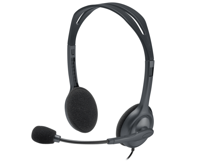 Logitech H111 Strereo Headset (Single 3.5mm Jack) Cable length: 2.35 m
