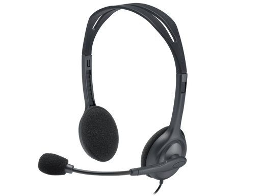 Logitech H111 Strereo Headset (Single 3.5mm Jack) Cable length: 2.35 m