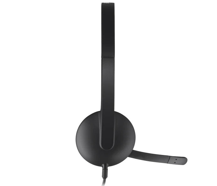 LOGITECH H340 WIRED USB STEREO HEADSET, NOISE CANCELLING MIC- 981-000477