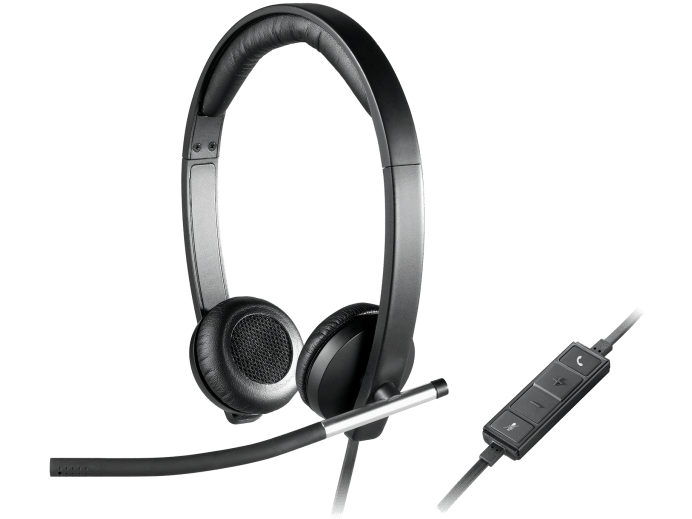LOGITECH H650E WIRED USB STEREO HEADSET, NOISE CANCELLING, 2YR WTY-981-000545