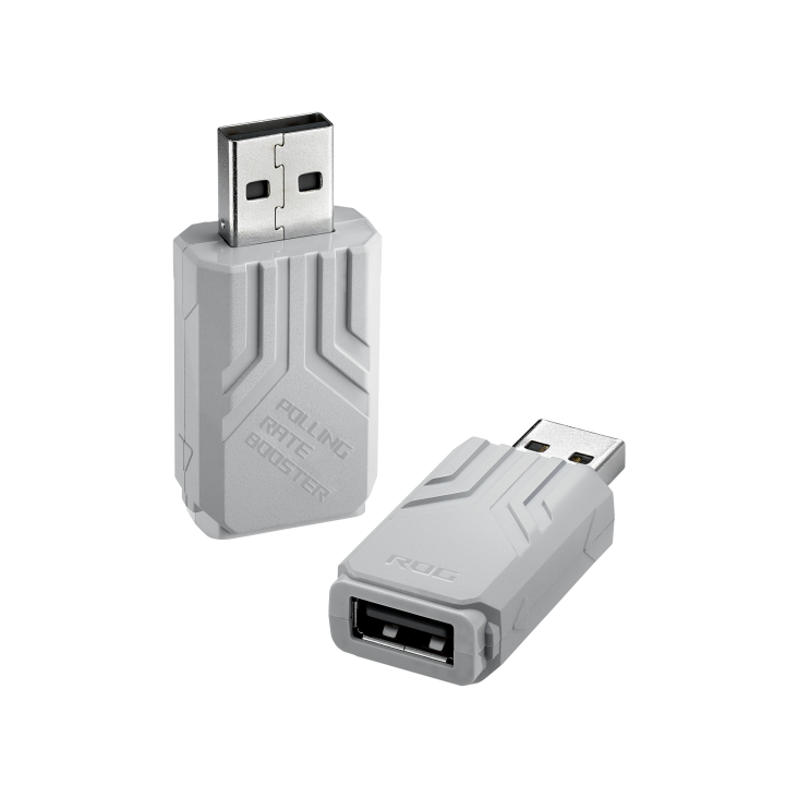 ASUS ROG KERIS II Ace Wireless Ergonomic Lightweight Gaming Mouse, 42,000-dpi (Moonlight White)