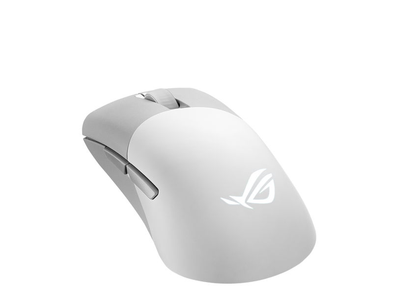 ASUS ROG Keris Wireless AimPoint Wireless RGB Moonlight White Gaming Mouse, 36,000dpi, Tri-mode Connectivity