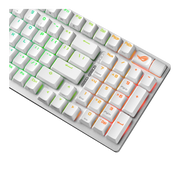 Wireless gaming keyboard with tri-mode connection