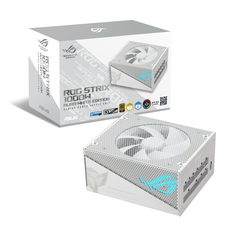 ASUS 1000W Power Supply - ROG-STRIX-1000G-AURA-WHITE-GAMING