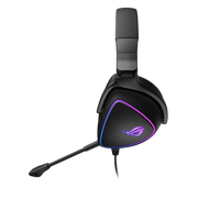 ROG Delta S Lightweight USB-C gaming headset with AI noise-canceling mic, MQA rendering technology, Hi-Res ESS 9281 QUAD DAC, RGB lighting, compatible with PC, Nintendo Switch™ and Sony PlayStation