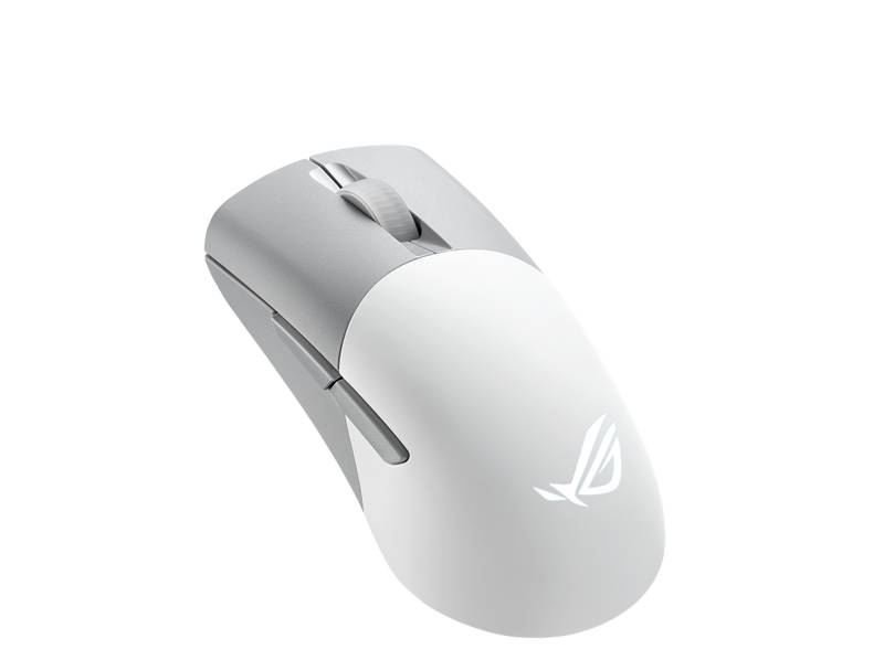 ASUS ROG Keris Wireless AimPoint Wireless RGB Moonlight White Gaming Mouse, 36,000dpi, Tri-mode Connectivity