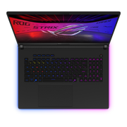 A top down view of the Strix SCAR 18 in Eclipse Grey.