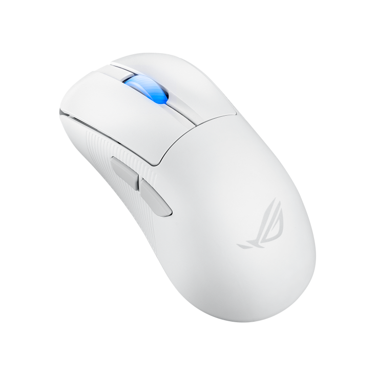 ASUS ROG KERIS II Ace Wireless Ergonomic Lightweight Gaming Mouse, 42,000-dpi (Moonlight White)