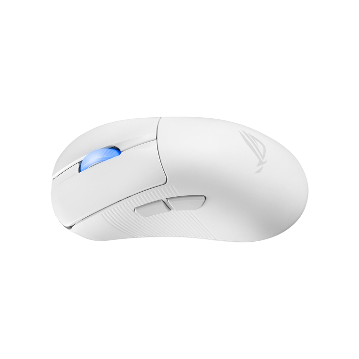 ASUS ROG KERIS II Ace Wireless Ergonomic Lightweight Gaming Mouse, 42,000-dpi (Moonlight White)