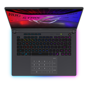 Top down view of the Strix G16 with per-key keyboard