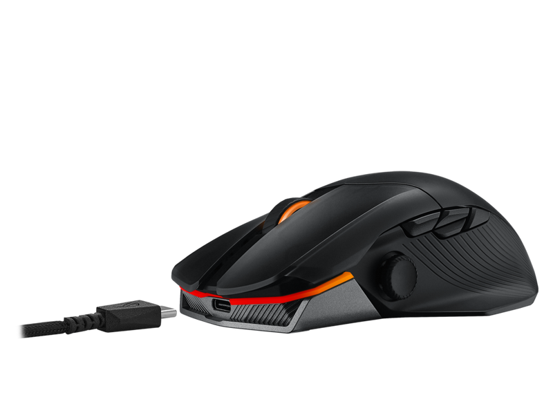 ASUS ROG Chakram X Origin RGB Gaming Mouse, 36,000dpi, Tri-Mode Connectivity, 11 Programmable Buttons