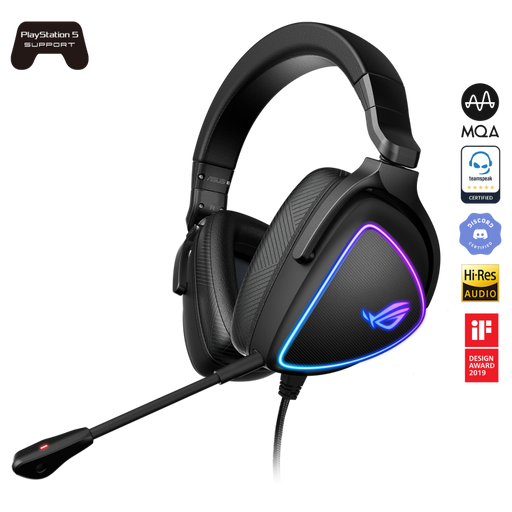 ASUS ROG DELTA S Lightweight USB-C Gaming Headset , PC, Switch & PS5