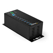 STARTECH 7 PORT USB 3.0 HUB, INDUSTRIAL, METAL, SURGE PROTECTION