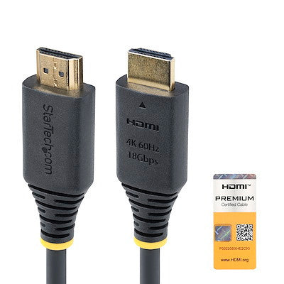 StarTech 1.6ft Premium Certified Speed HDMI Cable, 4K 60Hz