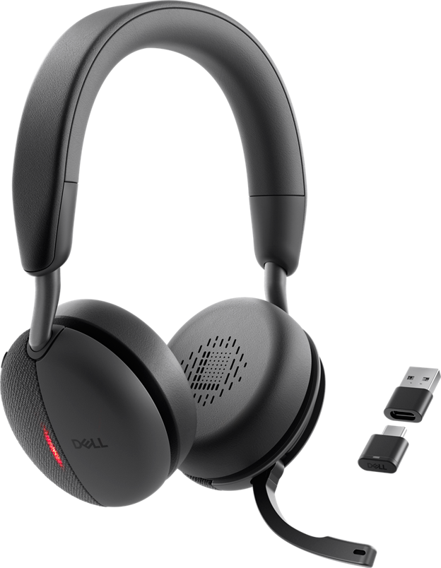 Dell Pro WL5024 Wireless Stereo Headset ANC Microsoft Teams Certified Black