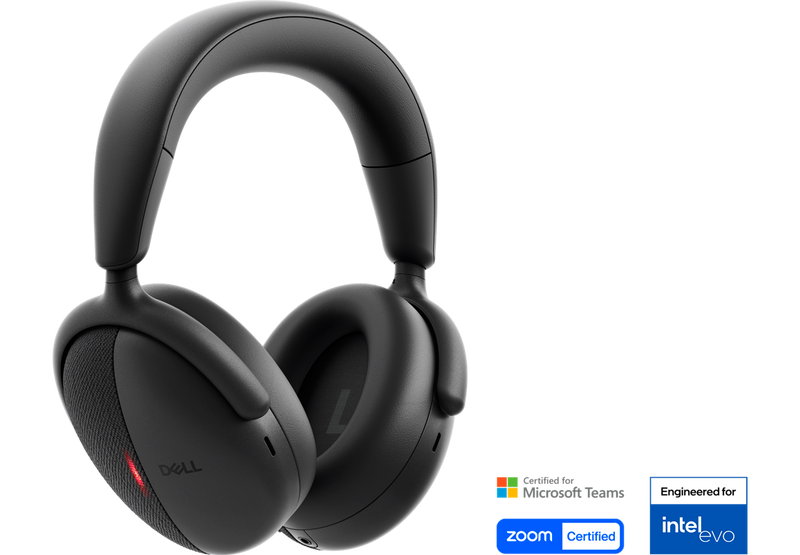 Dell Premier WL7024 Wireless Stereo Headset ANC Wired Wireless Bluetooth Black