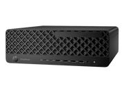 Black computer case with 'EliteDesk' branding on a white background