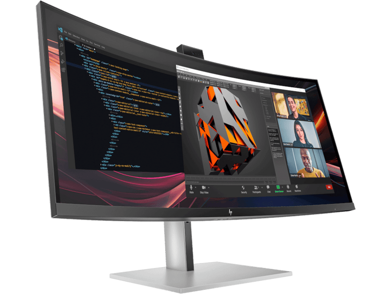 HP 734pm 34in IPS UW-QHD 3440x1440 400 nits Curved Monitor USB-C RJ45 Webcam