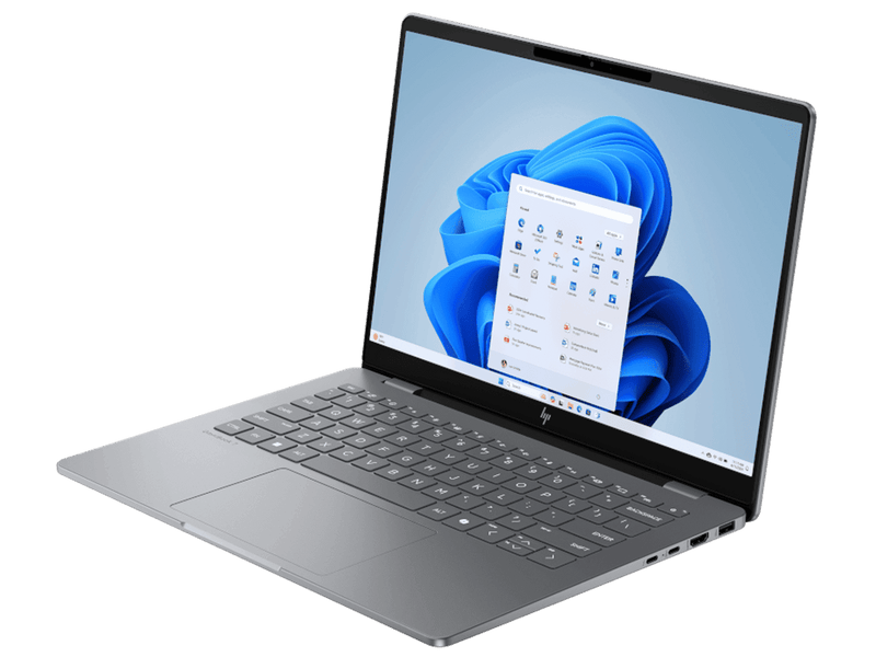 Off center shot of the front of the OmniBook 7 14in