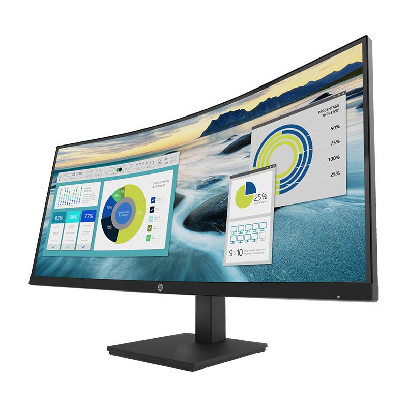 HP P34HC G4 34" CURVED, 21:9, 3440X1440, 3000:1, DP, HDMI, 65W-POWER, 3YRS - 21Y56AA