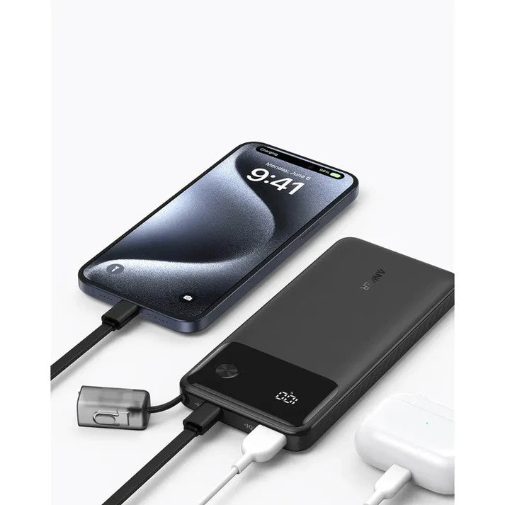 ANKER 10K 22.5W POWER BANK (BLACK) - A1388H11