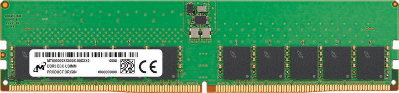 Micron/Crucial 32GB (1x32GB) DDR5 ECC UDIMM 5600MHz CL46 2Rx8 Server Data Center Memory 3yr wty