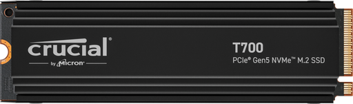 Crucial T700 1TB Gen5 NVMe SSD Heatsink - 11700/9500 MB/s