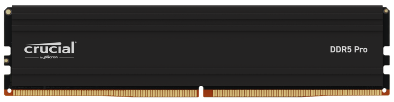 Crucial Pro 16GB (1x16GB) DDR5 UDIMM 6400MHz CL32 Black Desktop RAM Module