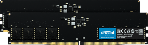 Crucial 64GB (2x32GB) DDR5 UDIMM 4800MHz CL40 Desktop Memory