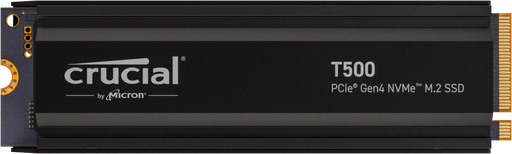 Crucial T500 2TB Gen4 NVMe SSD Heatsink - 7400/7000 MB/s