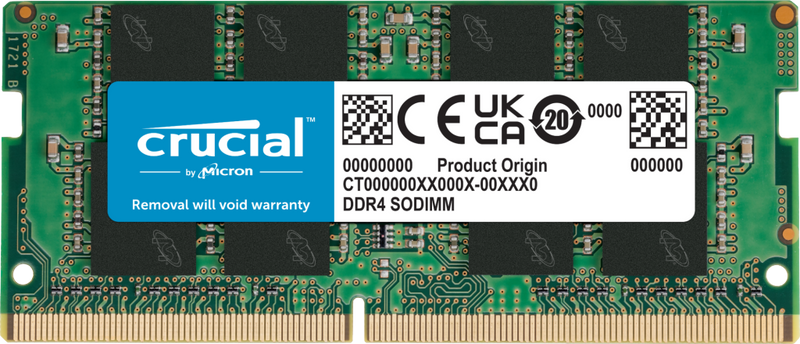 Crucial 8GB (1x 8GB) DDR4 SODIMM 2400MHz CL17 Laptop Memory