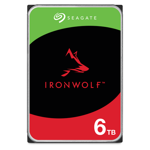 SEAGATE IRONWOLF NAS INTERNAL 3.5" SATA DRIVE, 6TB, 6GB/S, 5400RPM, 3YR