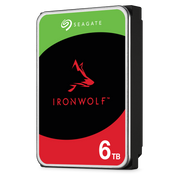 SEAGATE IRONWOLF NAS INTERNAL 3.5" SATA DRIVE, 6TB