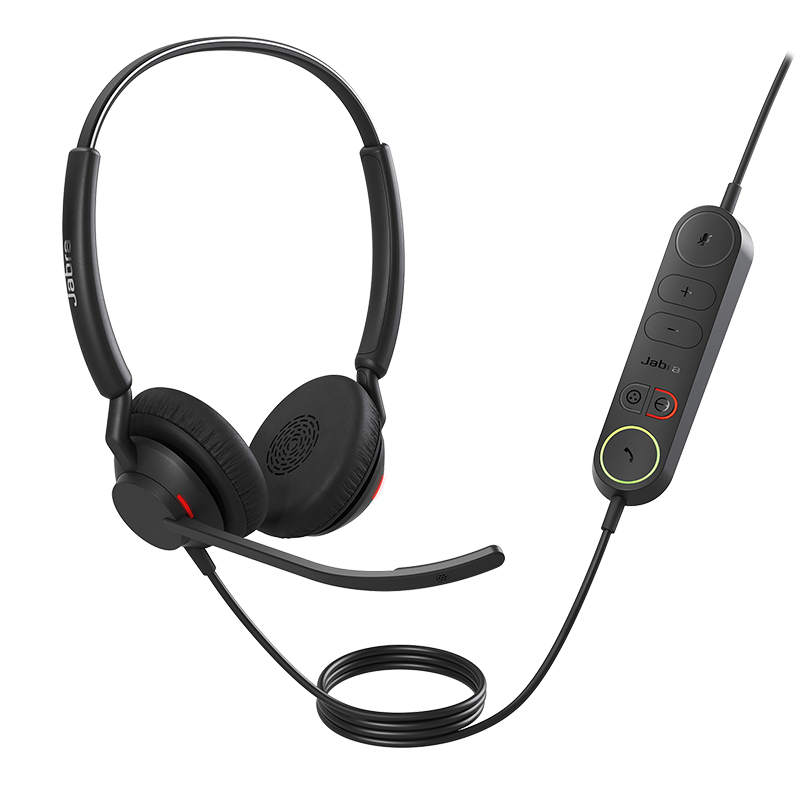 Jabra Engage 40 MS Teams Dual USB-C/A Corded Headset with Busylight
