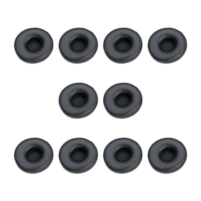 JABRA ENGAGE 65/75 STEREO HEADSET LEATHERETTE EAR CUSHIONS,BLACK, 10 PCS (14101-60)