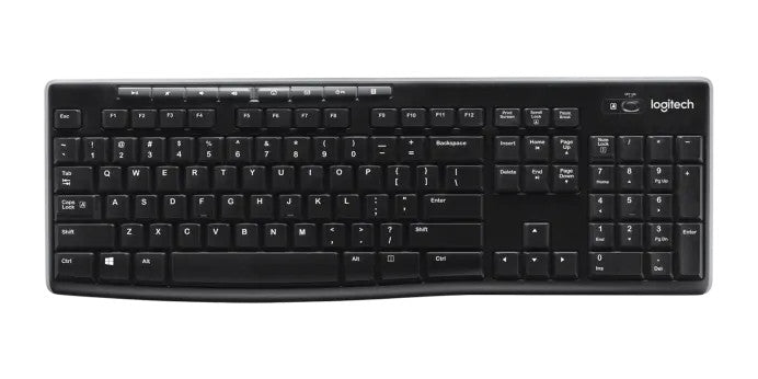 LOGITECH K270 WIRELESS KEYBOARD, 2.4GHZ WIRELESS NANO RECEIVER- 920-003057