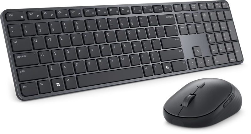 Dell Pro 7 Slim Keyboard and Mouse KM726 Bluetooth RF USB-A Black 3YR