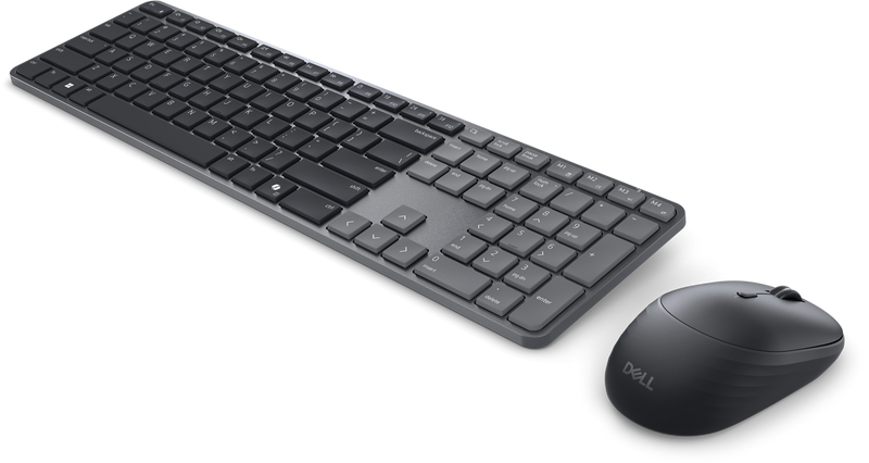 Dell Pro 7 Slim Keyboard and Mouse KM726 Bluetooth RF USB-A Black 3YR