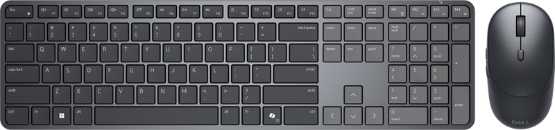 Dell Pro 7 Slim Keyboard and Mouse KM726 Bluetooth RF USB-A Black 3YR