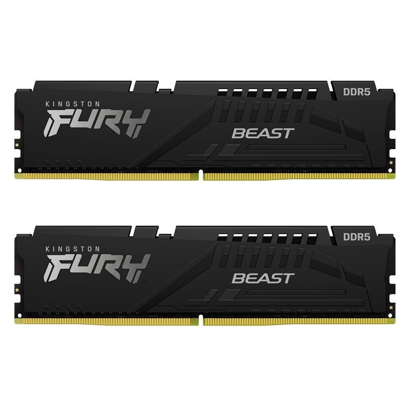 KINGSTON FURY BEAST 64GB DDR5-6000MT/s CL36 DIMM (Kit of 2) Desktop Memory - Black