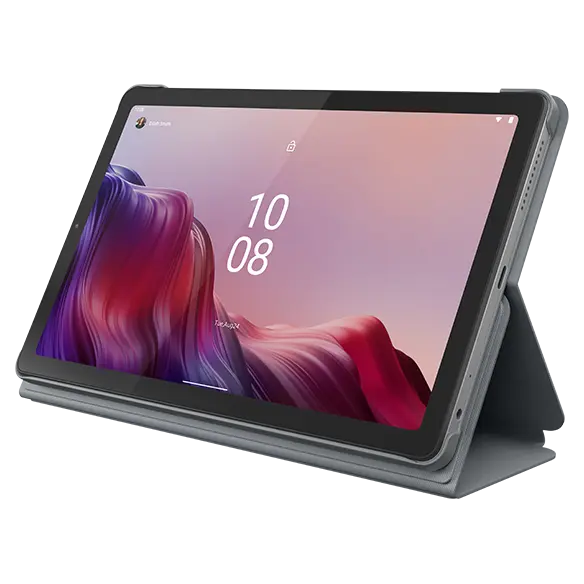 Lenovo Tab M9 Folio Case - Grey (ZG38C04869), All Around Protection, Brimless Style,Dual Mode Stand, Protective Film Include, 1YR