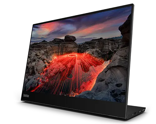 Lenovo ThinkVision M14-2 14in Touch 2K Portable Monitor USB-C Pen Height Adjustable