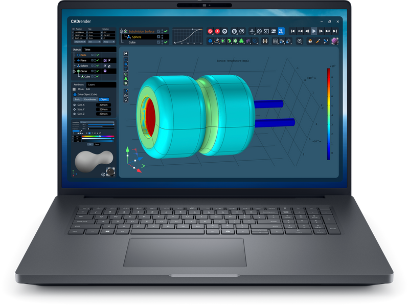 Front view of the Dell Pro Max 18 Plus laptop