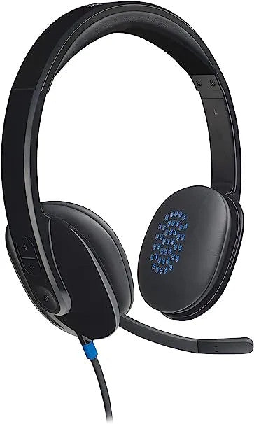 LOGITECH H540 WIRED USB STEREOHEADSET, NOISE CANCELLING MIC- 981-000482