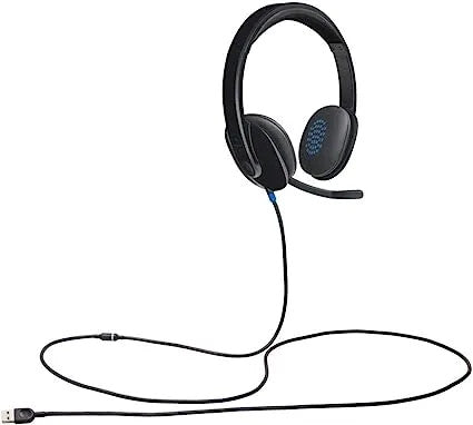 LOGITECH H540 WIRED USB STEREOHEADSET, NOISE CANCELLING MIC- 981-000482