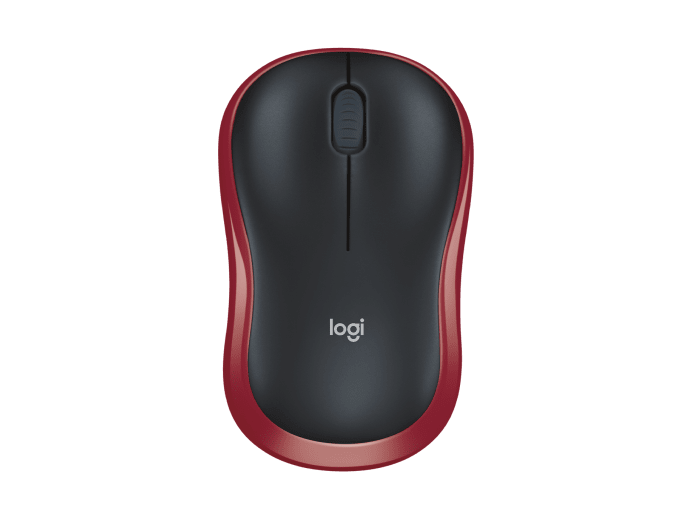 LOGITECH M185 WIRELESS MOUSE -RED, 2.4GHZ USB RECEIVER, PLUG AND PLAY - 3YR WTY-910-002503