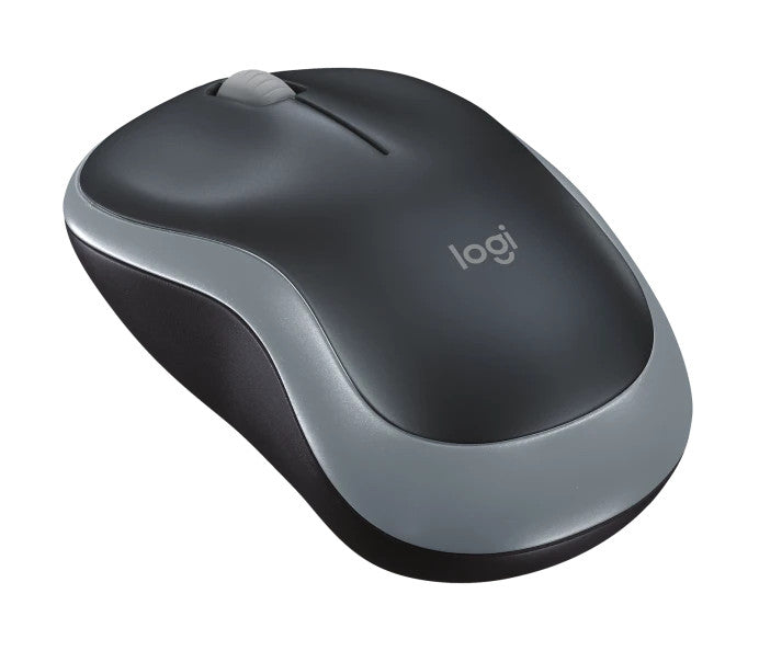 LOGITECH M185 WIRELESS MOUSE -GREY, 2.4GHZ USB RECEIVER, PLUG & PLAY, BUTTON(3)- 910-002255