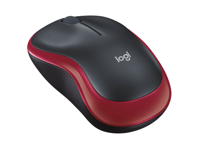 LOGITECH M185 WIRELESS MOUSE -RED, 2.4GHZ USB RECEIVER, PLUG AND PLAY - 3YR WTY-910-002503