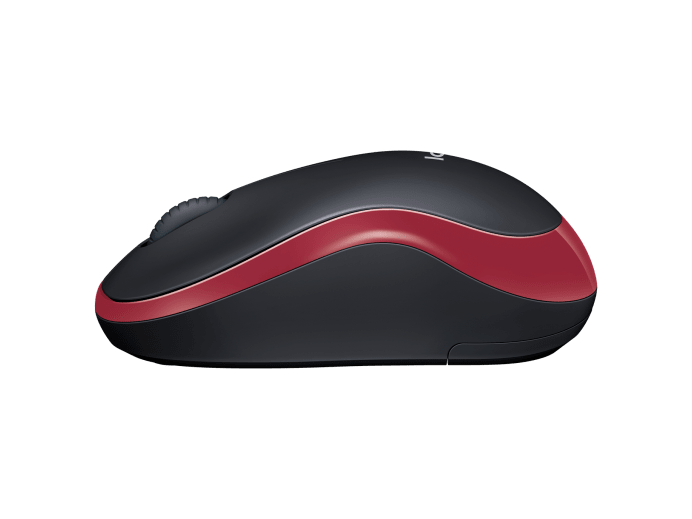 LOGITECH M185 WIRELESS MOUSE -RED, 2.4GHZ USB RECEIVER, PLUG AND PLAY - 3YR WTY-910-002503